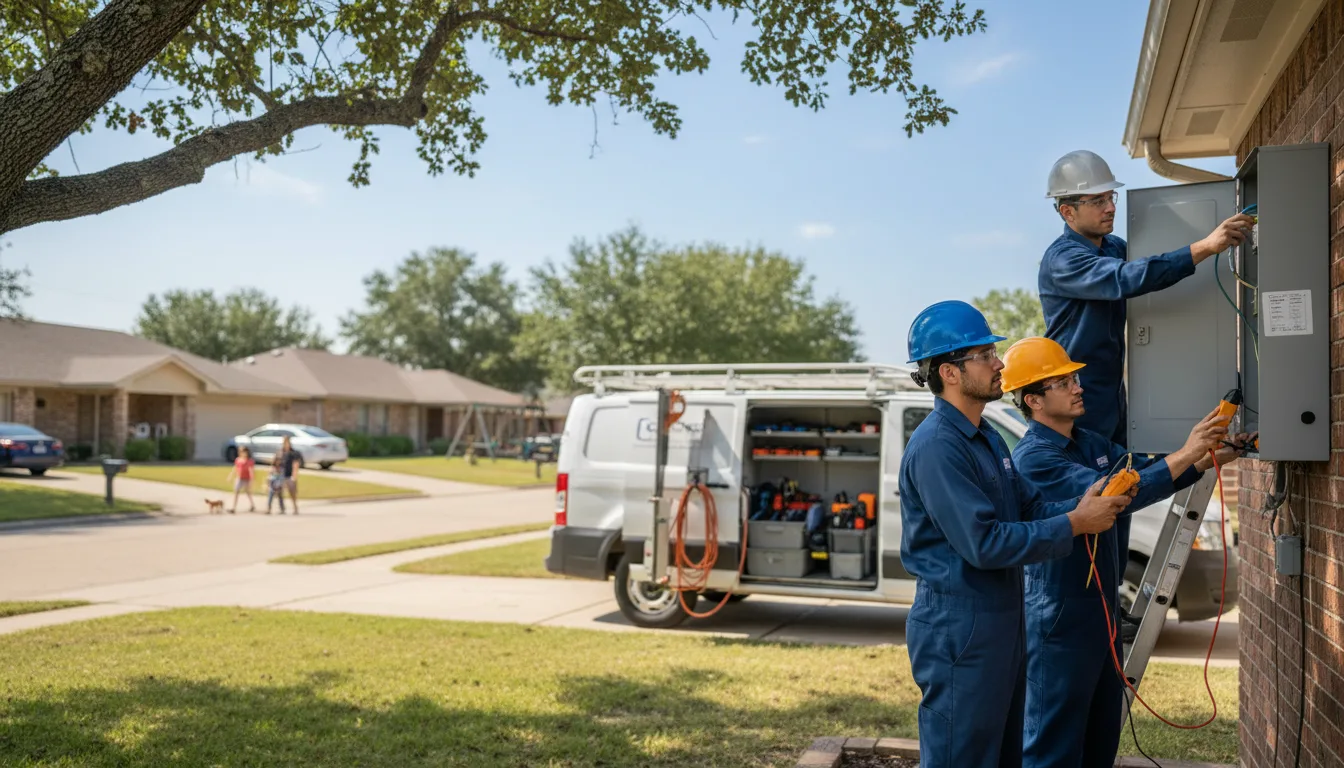 Certified electrician providing emergency electrical services in Fouke, AR
